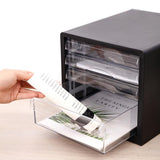 Deli Plastic File Cabinet (4 Drawers) 9774