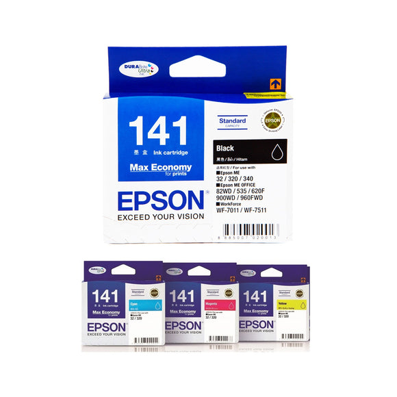 Epson Ink Cartridges 141 (Black & Colours)