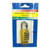 Resettable Number Padlock (Metal Body)