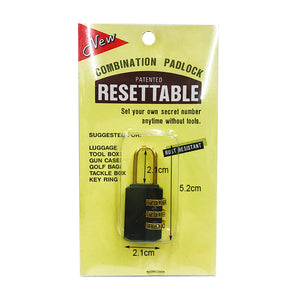 Re-settable Number Padlock (Plastic Body)